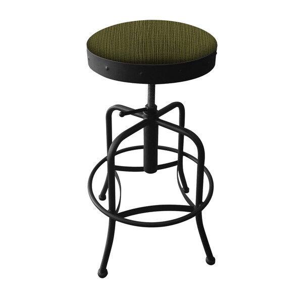 Holland Bar Stool Co Adjustable Stool, Black Wrinkle, Graph Parrot Seat 910BW015 - main
